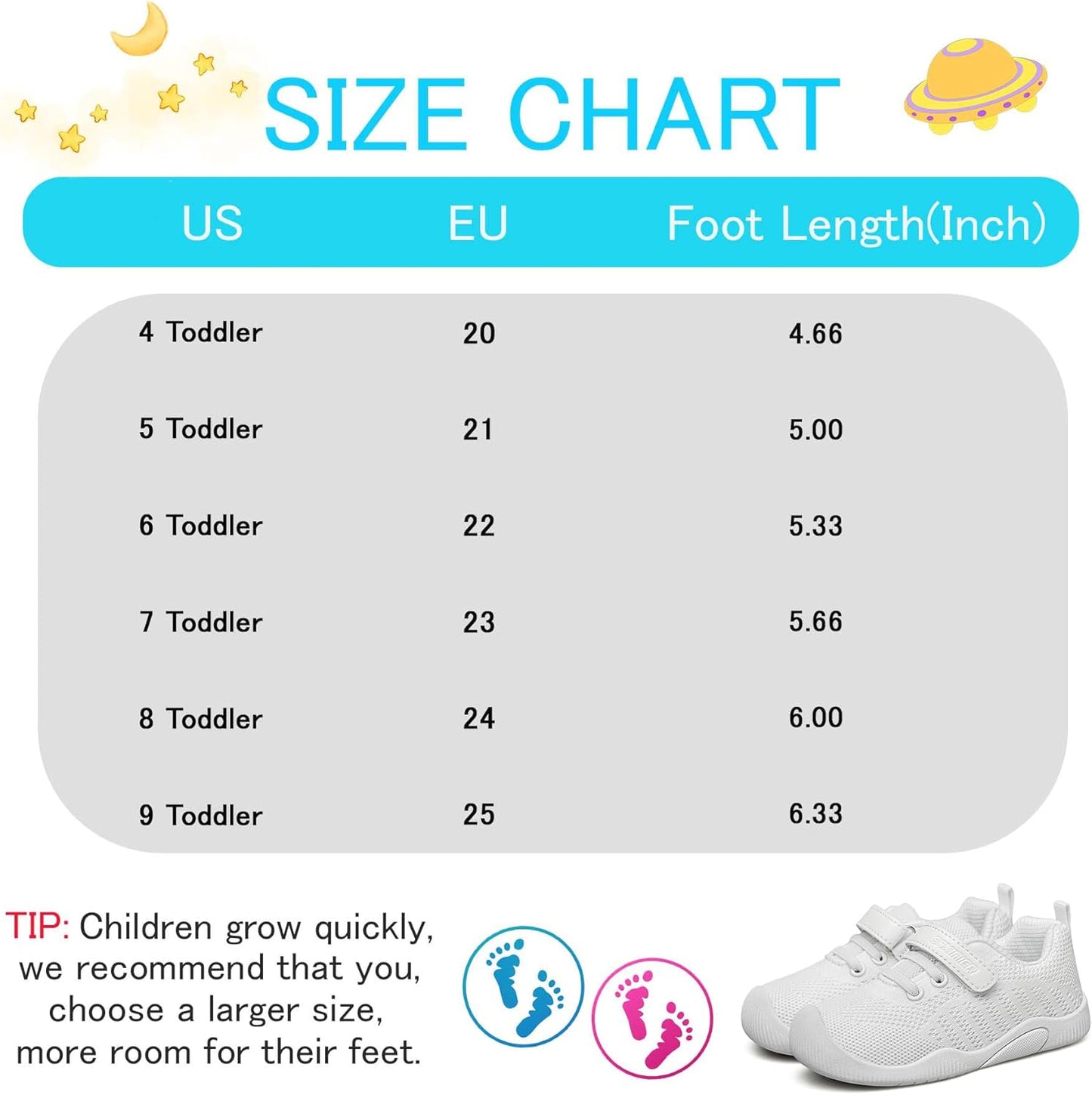 BAXINIER Toddler Boys Girls Sneakers Lightweight Kids Athletic Fashion Walking Tennis Running Shoes