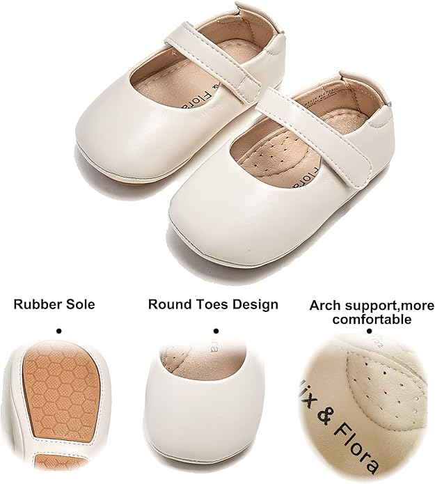 Soft Sole Baby Shoes - Infant Baby Walking Shoes Moccasins Rubber Sole Crib Shoes