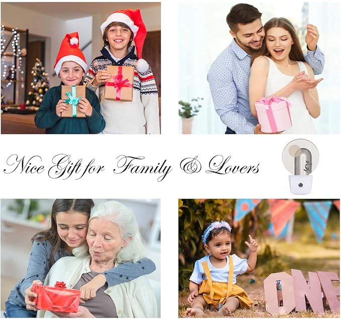 EKOBLA Mid Century Night Lights Plug into Wall Boho Sun Abstract Arch Modern Plug-in Nightlights Home Auto Sensor LED Dusk to Dawn Light for Bedroom Bathroom Kitchen Corridor