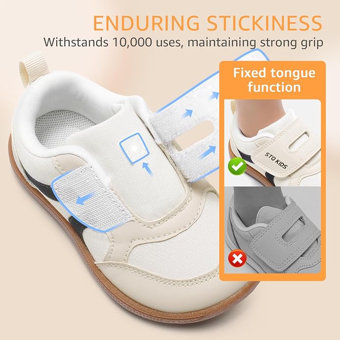 Toddler Wide Toe Box Barefoot Shoes Boys Girls Sneakers Kids Tennis Shoes Preschool Non Slip Lightweight Comfortable First Walking Shoes Running Outdoor Activities