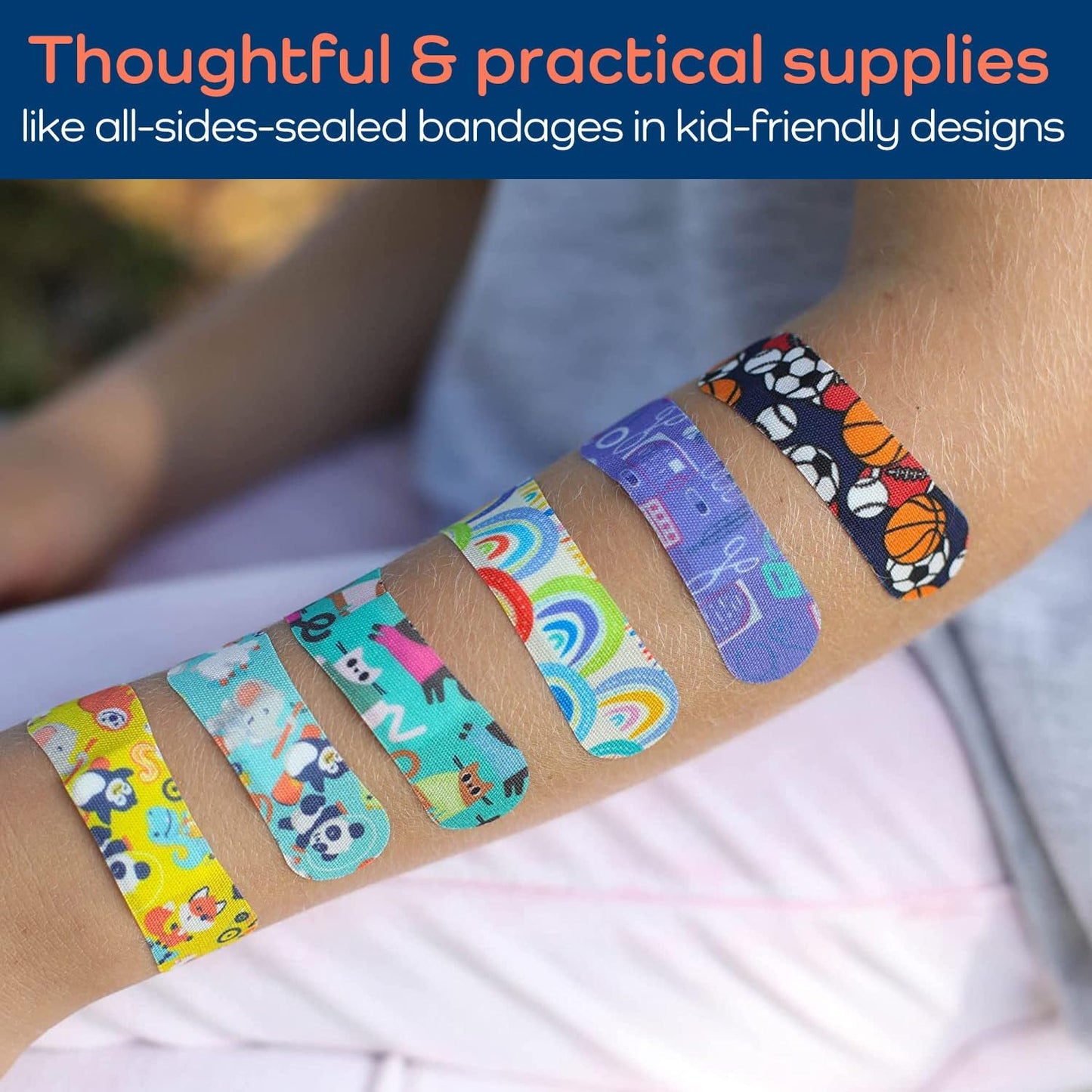 KeepGoing Large Home First Aid Kit for Kids – 270 Pc. for Car, Home, Dorm, & Boat with Latex-Free Bandages – 10 x 7 x 3.5 in. Travel First Aid Kit (Signature)