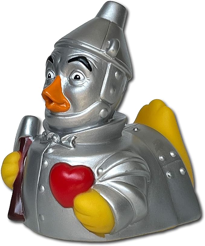 CelebriDucks Floating Rubber Ducks - Collectible Bath Toy Gift for Kids & Adults of All Ages (Tin Woodsman)