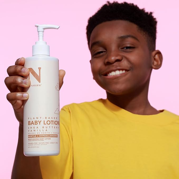 Dr. Natural Moisturizing Baby Lotion - Shea Butter Baby Lotion for Newborn and Kids - Sensitive Skin Body Lotion - Shea Butter and Vanilla - 16 oz