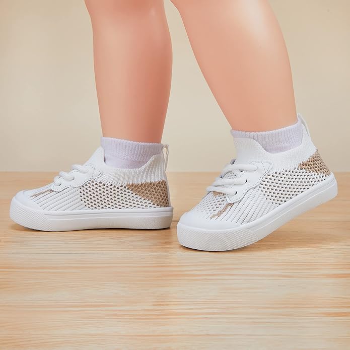 BMCiTYBM Baby Sneakers Girls Boys Lightweight Breathable Mesh First Walkers Shoes 6-24 Months