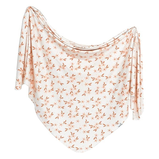 Copper Pearl Baby Swaddle Blanket - Premium Knit Baby Blanket, Large Soft Stretchy Receiving Blankets for Baby Boy and Girl, Swaddles for Newborn, Infant, and Toddler (Rue)