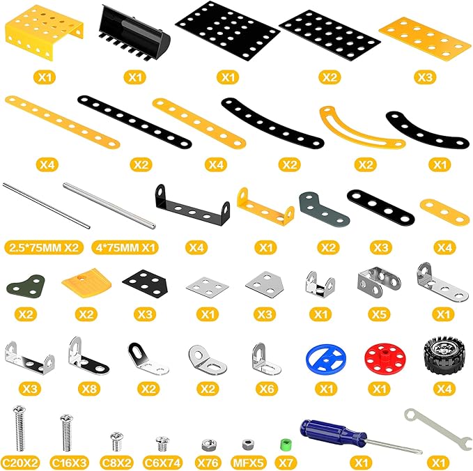 Lucky Doug Stem Building Projects Toys for Kids Boys 8 9 10 11 12 Year Old, Metal Building Construction Model kit, Building Blocks DIY Toy