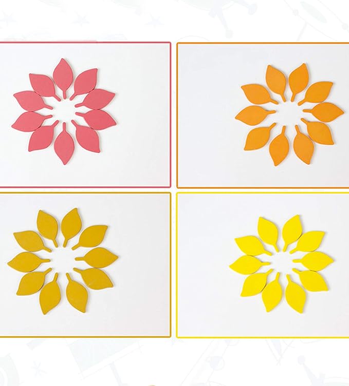 Early Childhood Education Building Blocks Wooden Assembling Tree Combination Boys and Girls DIY Disassembly Combination Puzzles Educational Toys Home Office Decoration(Yellow)-3 Yrs+