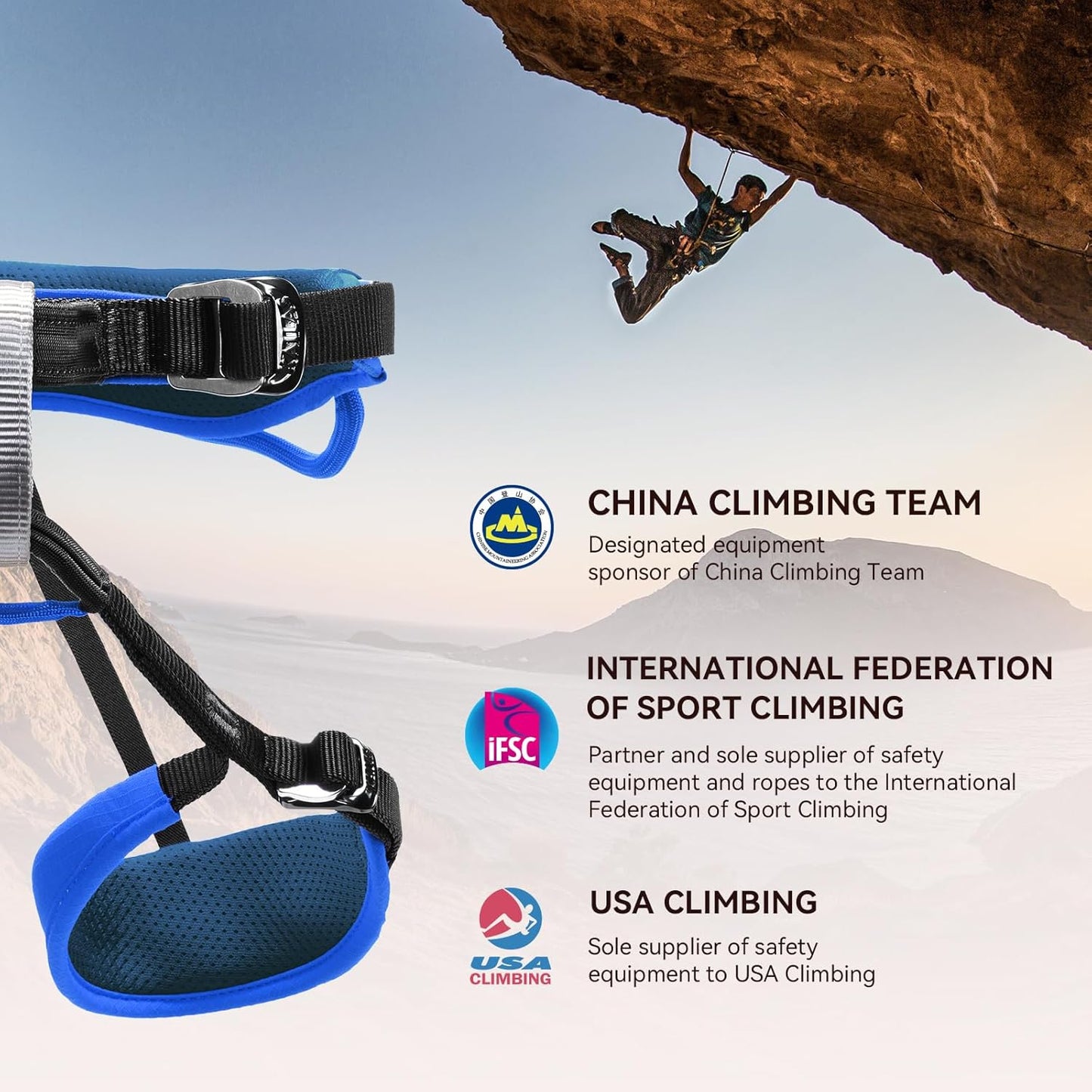 KAILAS Kids Rock Climbing Harness Child Safety Belt Climbing Gear Adjustable Lightweight