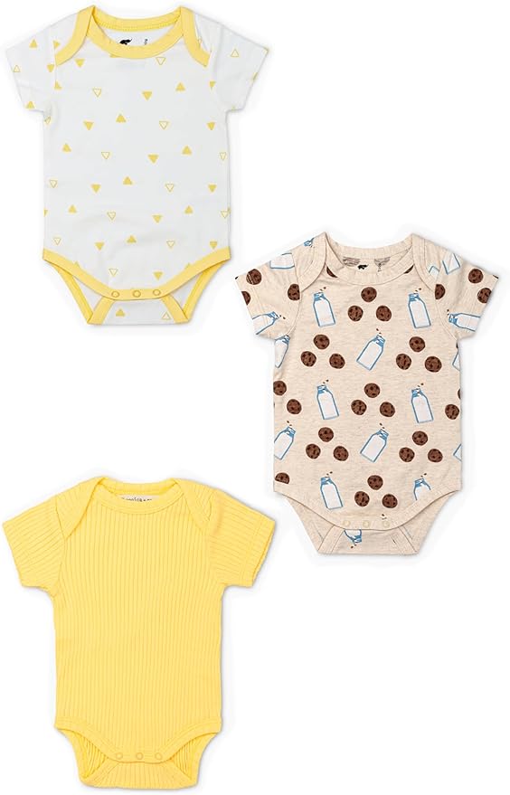 MONICA + ANDY Baby Organic Short Sleeve Jack + Jill Bodysuit