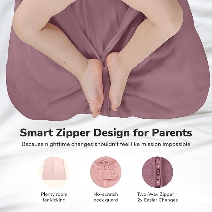 Mama Cheetah Baby Sleep Sack 0.5 TOG, Organic Cotton Baby Wearable Blanket with Two-Way Zipper, Swaddle Transition Baby Sleeping Bag for Newborn Infant Toddler Boy Girl, 24-48 Month