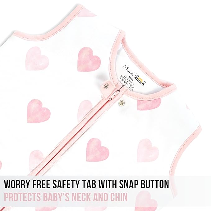 Baby Sleep Sack 1.0 TOG, Organic Cotton Baby Wearable Blanket with Two-Way Zipper, Swaddle Transition Baby Sleeping Bag, All-Season Sleep Sack for Newborn Infant Toddler Boy Girl, 2-Pack, 18-24 Month