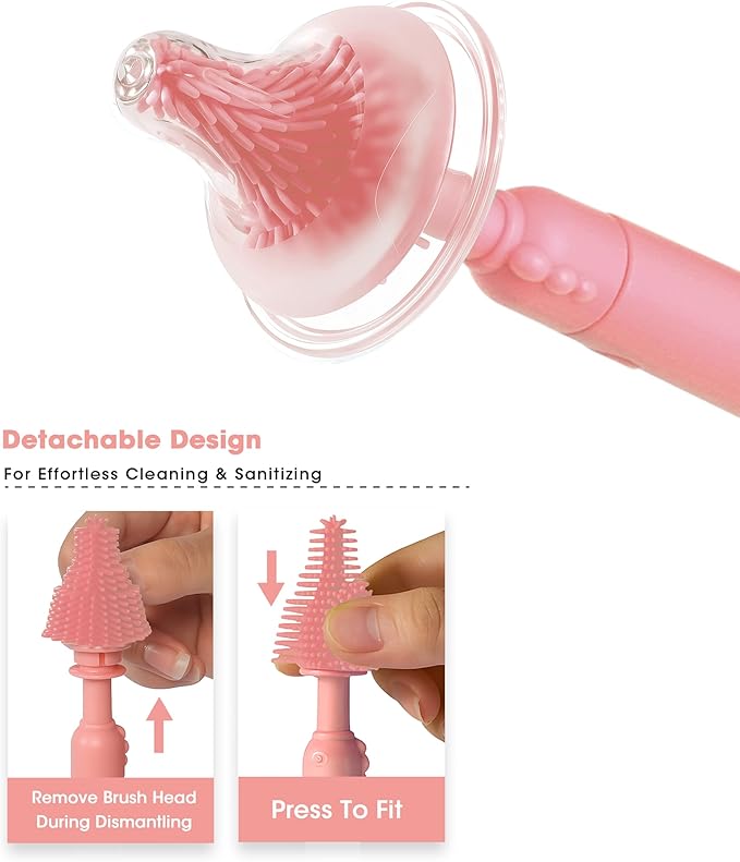 Travel Baby Bottle Cleaning Kit, Including Pacifier Cleaner and Straw Brush, Detachable Head for Easy Cleaning, Baby Travel Essential