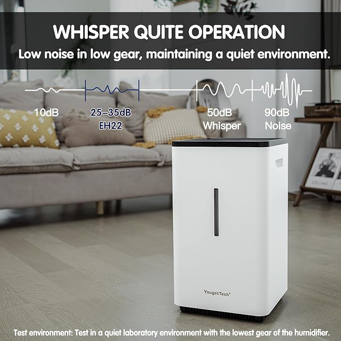 Evaporative Humidifiers |6.5L(1.8Gal) Tank for Whole Room Humidifier | 30 W Cool No Mist Humidifiers | 7 Speed | MAX Output 1500 ml/h | Auto Humid | Top Filling | White