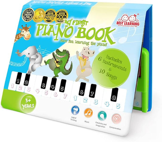 BEST LEARNING My First Piano Book - Educational Musical Toy for Toddlers Kids Ages 3-5 Years - Ideal 3, 4 Year Old Boy or Girl Birthday Present