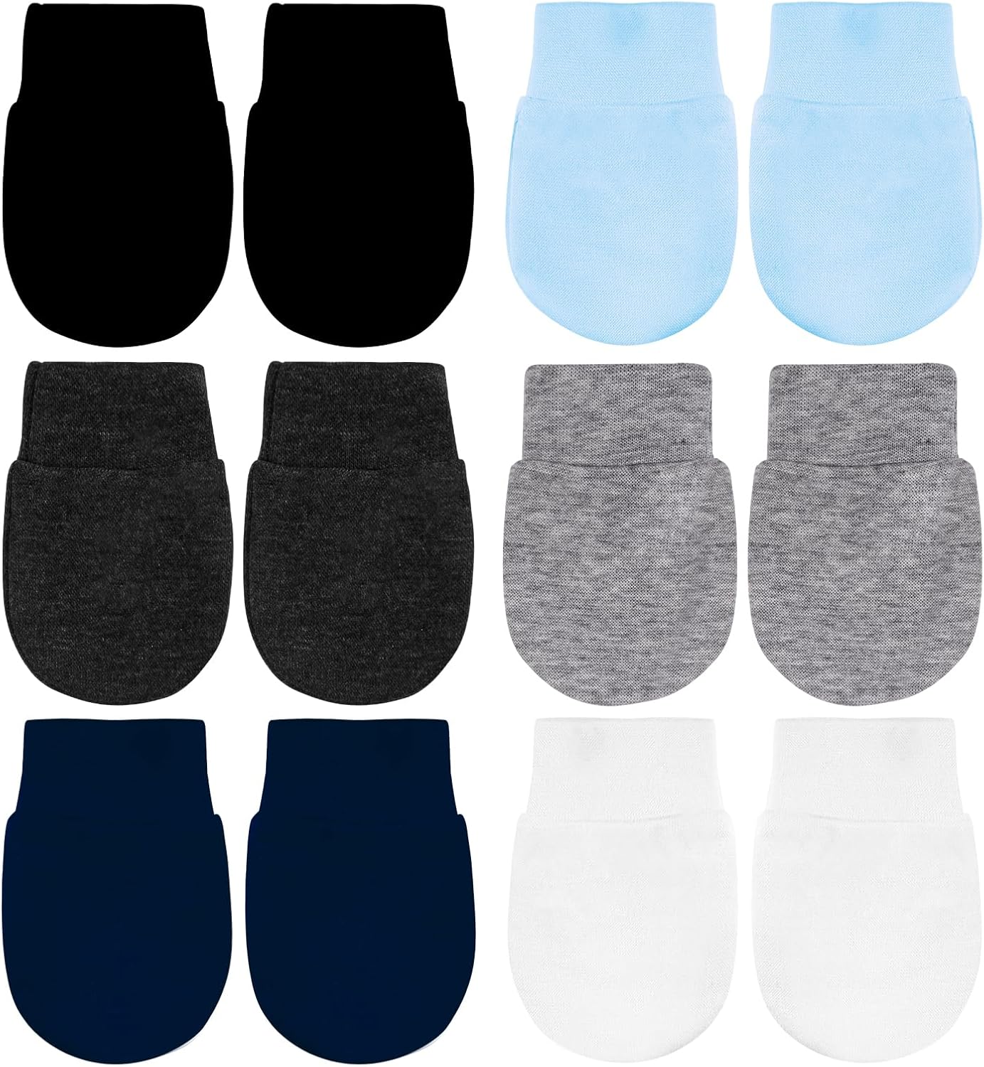 No Scratch Baby Mittens Newborn Infant Toddler Mittens Soft Elastic Wrist Gloves Mitten for 0-6 Months Boys Girls