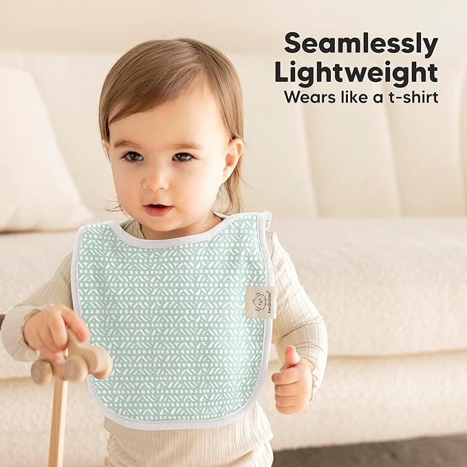 KeaBabies 8-Pack Baby Bibs for Boys, Girls - Pullover Bibs for Drooling Teething Baby Girl & Boy Toddler, Newborn, Soft & Absorbent, Cute Colors, Large Torso Coverage Keep Infant Clean & Dry (Nordic)