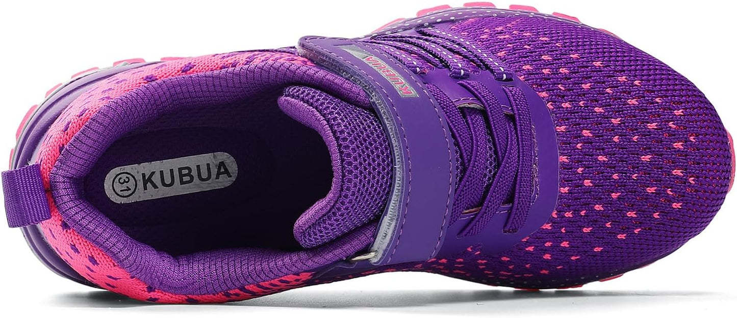KUBUA Kids Sneakers for Boys Girls Running Tennis Shoes Lightweight Breathable Sport Athletic