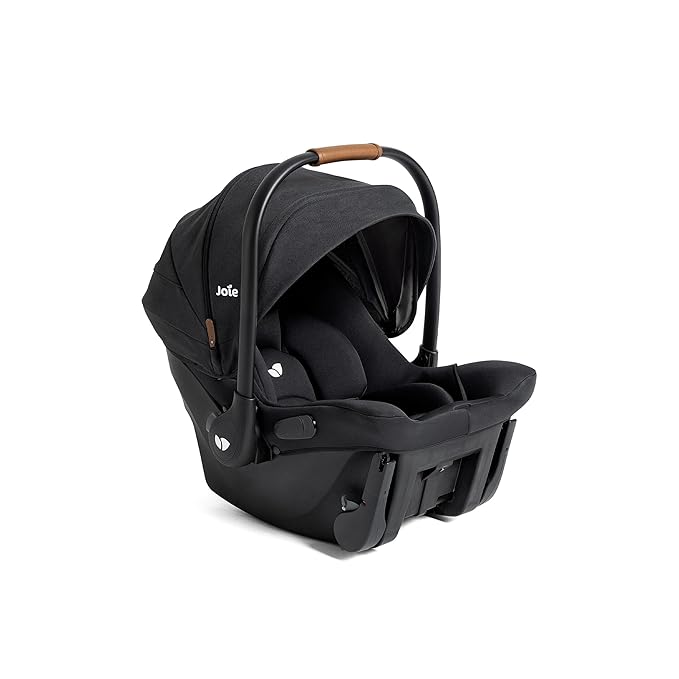 Joie Mint Latch Base-Free Infant Car Seat – Lightweight, Built-in Rigid Latch Connectors and Side-Impact Protection – No Base Installation Required, Travel-Friendly Design (Shale Dark)