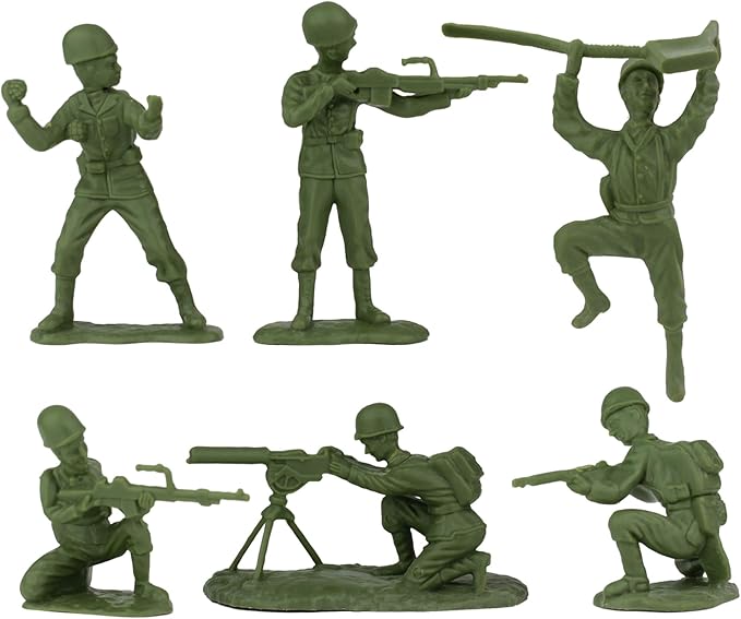 BMC WW2 D-Day Tank Battle - 36pc Plastic Army Men Playset