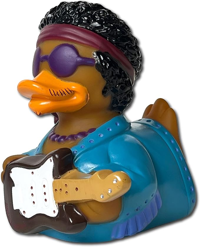 CelebriDucks - Purple Waves - Floating Rubber Ducks - Collectible Bath Toy Gift for Kids & Adults of All Ages