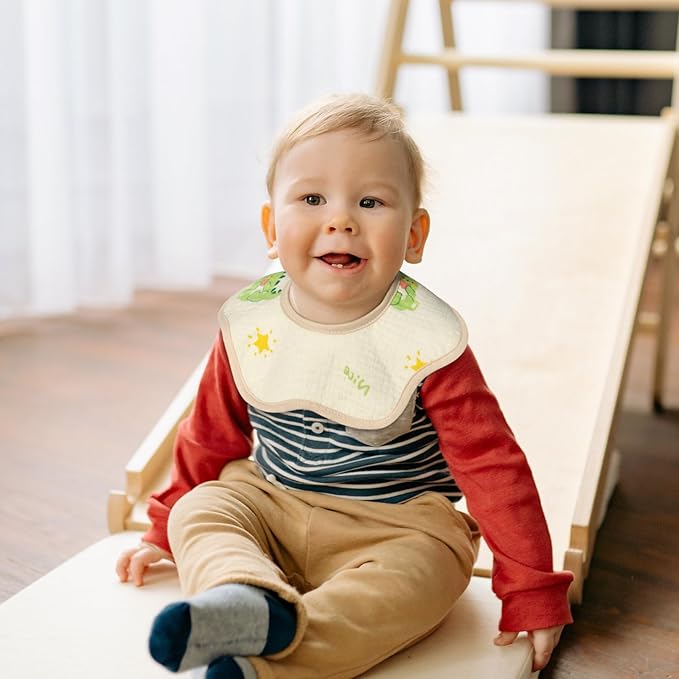 Baby Bibs Muslin Drool Teething Drooling Bibs for Baby Girl Boy Muslin Cotton