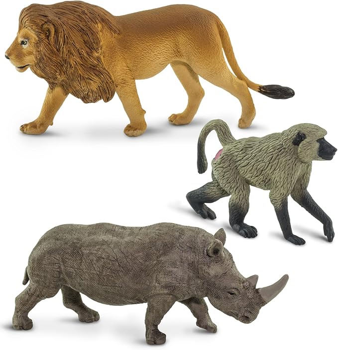 Safari Ltd. South African Animals TOOB - 9 Figurines of Elephant, Lion, Giraffe, and More - Educational Toy Set for Boys, Girls and Kids Ages 3+