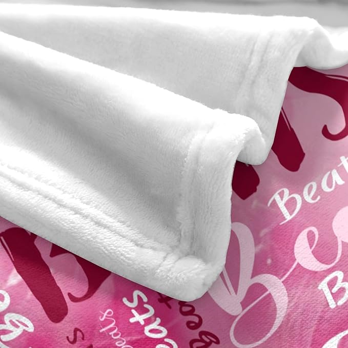 Personalized Custom Baby Blanket with Name for Girls Boys Kids Customized Flannel Blanket for Bed Nursery Room Baby Stroller