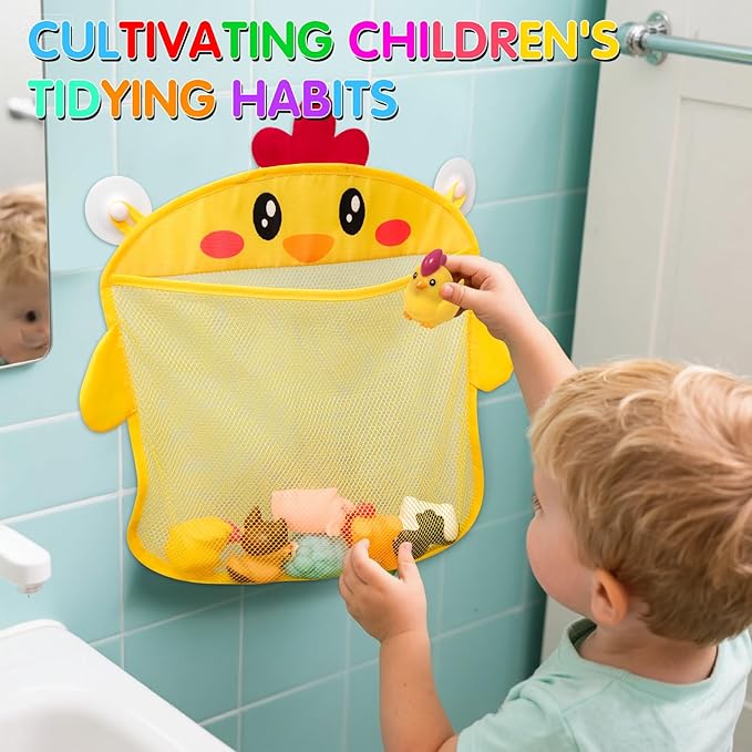 No Hole Mold Free Bath Toys for Toddlers 1-3, Animal Water Toys for 6-12 Months Infants with Storage Bag, Soft Squeezable Water Toys for Babies and Toddlers, for Pool, Bathtub, Beach, Tub