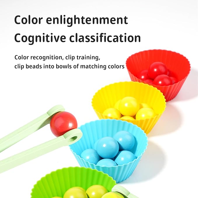 9.6" Wooden Gumball Machine Counting Montessori Toys for 3 4 5 Years Old Boys Girls, Toddler Preschool Learning Activities Toy for Kids Ages 4-8, Birthday Gifts Sensory Toys