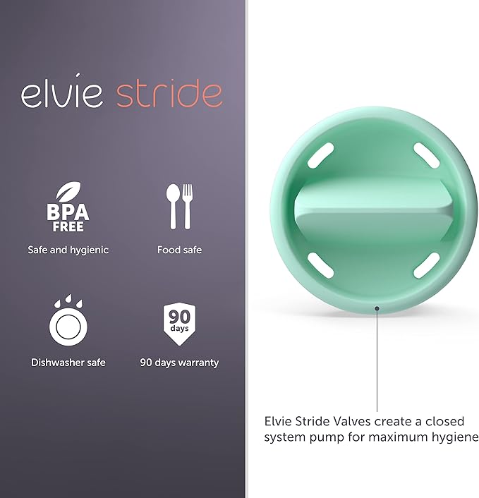 Elvie Stride Breast Pump Valves | 3 Pack | Leak Proof, Dishwasher Safe, Food Grade Silicone BPA Free | Breast Pumps and Breast Feeding Essentials