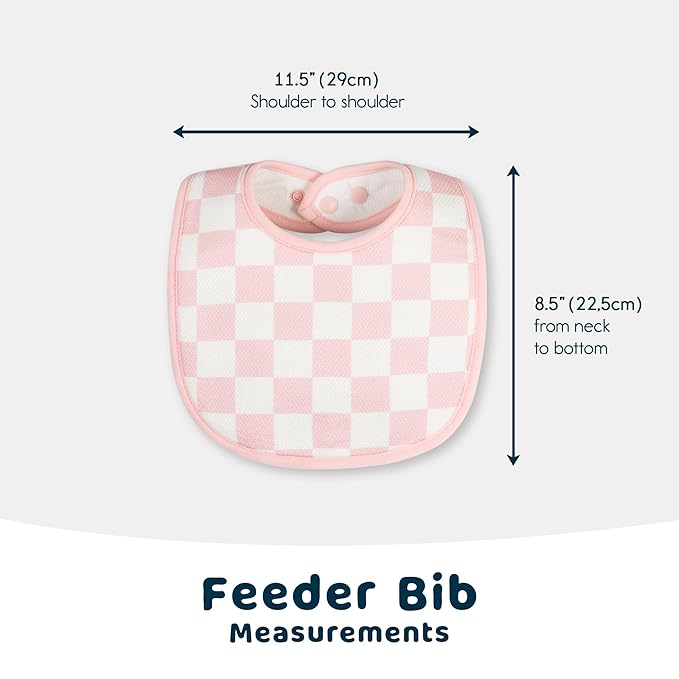 Tiny Twinkle 8 Pack Baby Bibs for Drooling and Teething – Waterproof & Absorbent Bibs for Baby Girl & Boy, Machine Washable Infant Bib Set for Newborns and Toddlers (Girl Print 8-Pack)