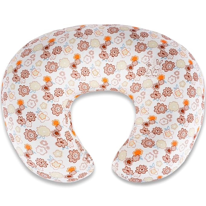 Baby Nursing Pillow for Breastfeeding, Adjustable Breast Feeding Pillow for Bottle Feeding, Ergonomic Support for Mom and Baby Healthier Nursing, for Newborn (Cartoon Flower)