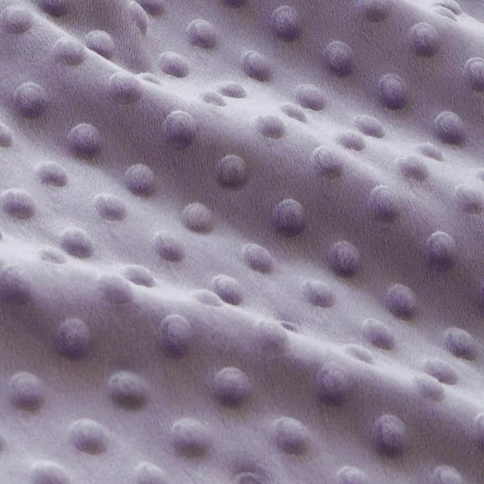 HOMRITAR Baby Blanket for Girls Soft Lightweight Minky Blanket with Double Layer Dotted Backing for Infant Toddler Nursery Crib with Purple Floral Design 30 x 40 Inch