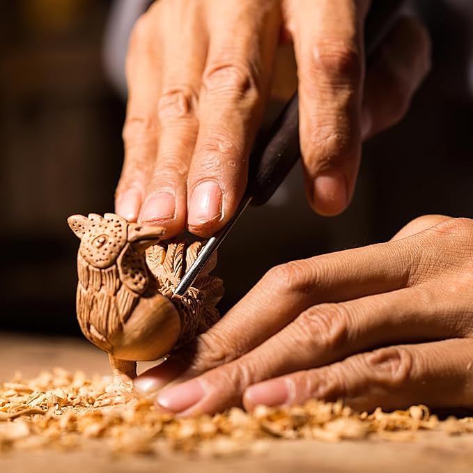 13 Pcs Unfinished Wooden Blocks for Crafts, Basswood Carving Blocks, Basswood for Wood Carving Blocks, Bass Wood for DIY Crafting Whittling for Adults Beginner Experts - 3.9x1x1