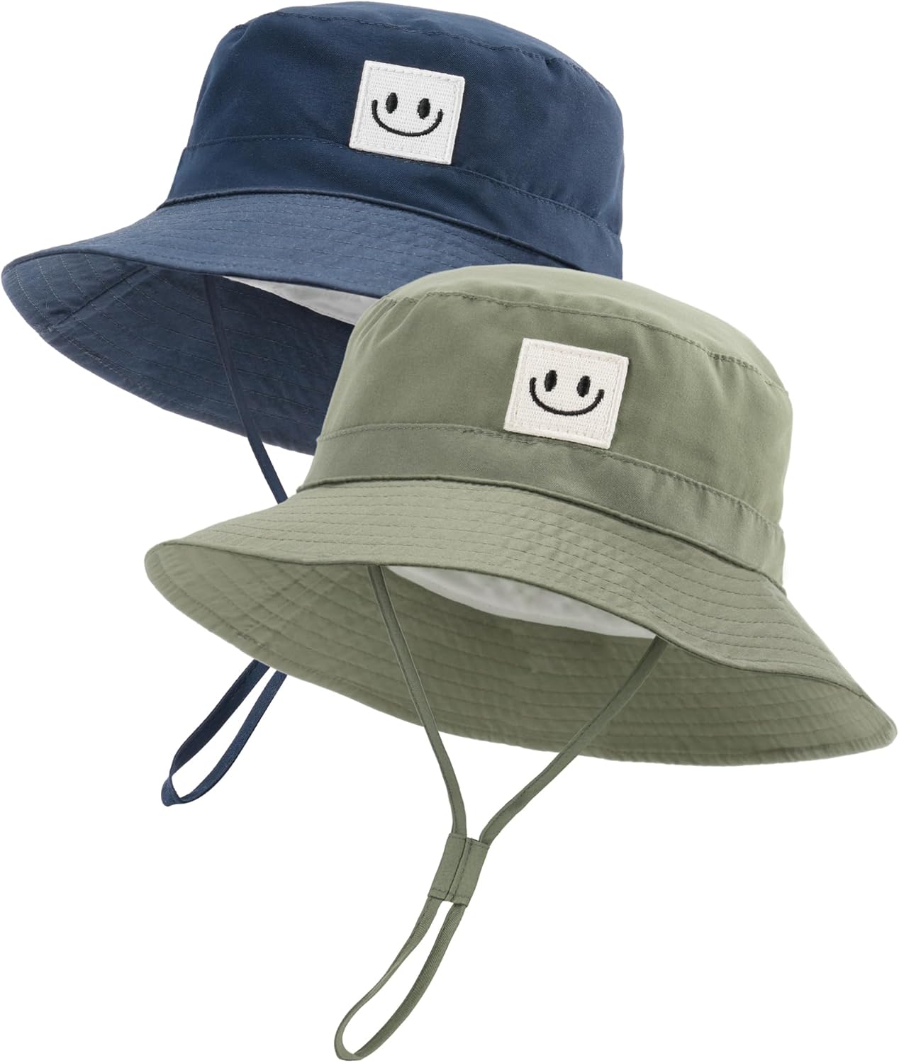 FURTALK Baby Sun Hat Smile Face Toddler Boys Girls Bucket Hat 0-5 Years Kids UPF 50+ Sun Protection Summer Hats