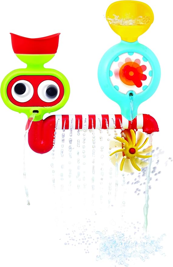 Yookidoo Submarine Spray Station Kids Bath Toy (Ages 2+) Mold-Free, Wall-Mounted, Battery-Operated Shower Head & Spin N Sprinkle Set for Fun Baby Bathtime Play with Magical Water Effects