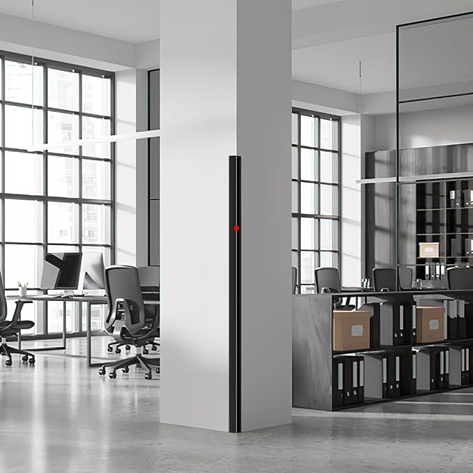 2PCS Wall Corner Protectors Guards - Self Adhesive Corner Protector & Corner Guards for Walls Edge Protection, Easy to Apply - No Tools Needed(Black, 35.4"x1.18")