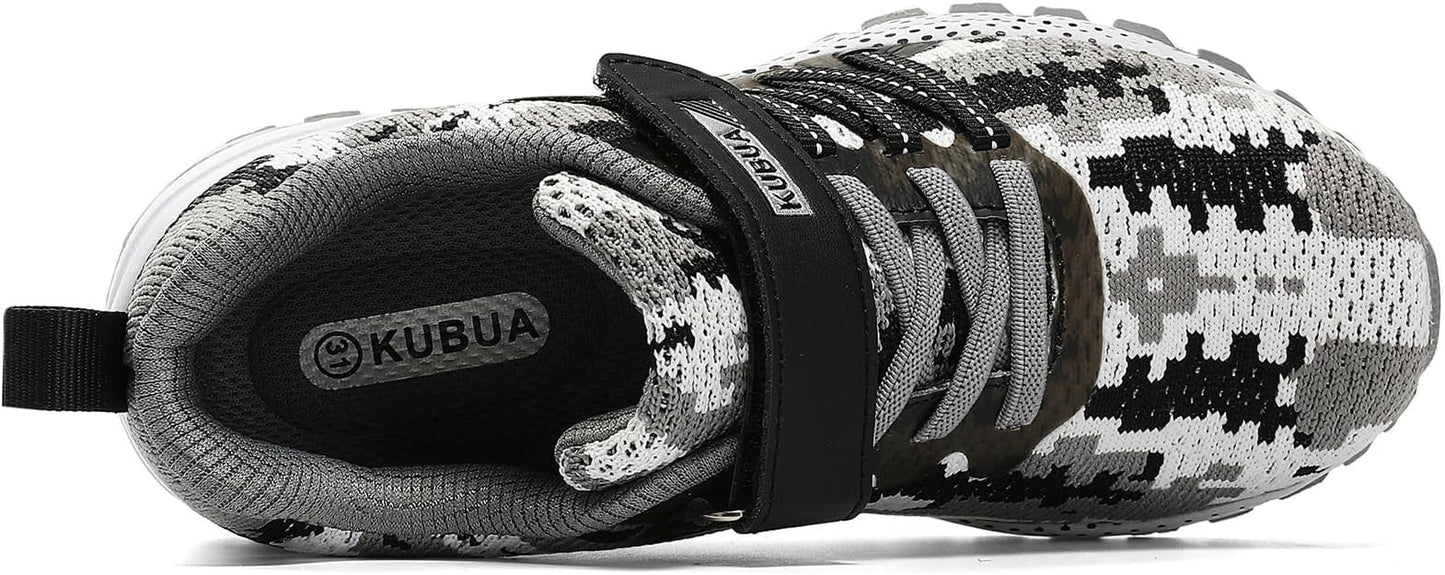KUBUA Kids Sneakers for Boys Girls Running Tennis Shoes Lightweight Breathable Sport Athletic