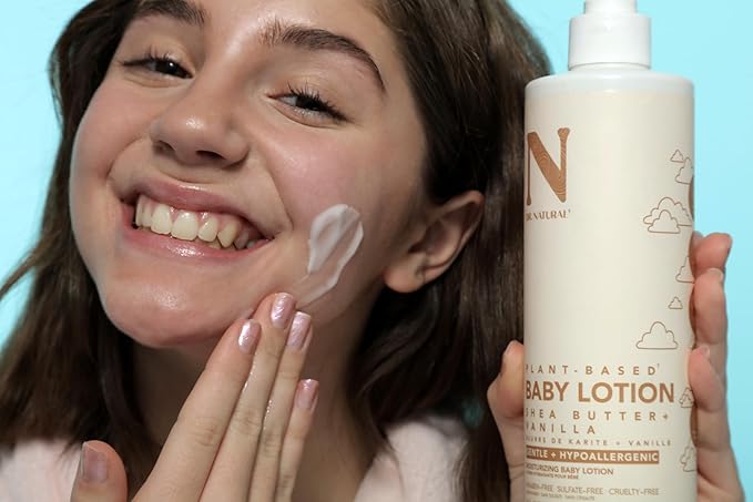 Dr. Natural Moisturizing Baby Lotion - Shea Butter Baby Lotion for Newborn and Kids - Sensitive Skin Body Lotion - Shea Butter and Vanilla - 16 oz