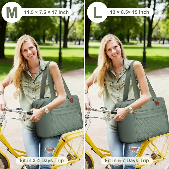 Travel Duffle Bag, Waterproof Weekender Overnight Hospital Bags for Women Men with Toiletry Bag Lightweight Carry on Personal Item Duffle Gym Bag for Travel, Airplanes, Sports