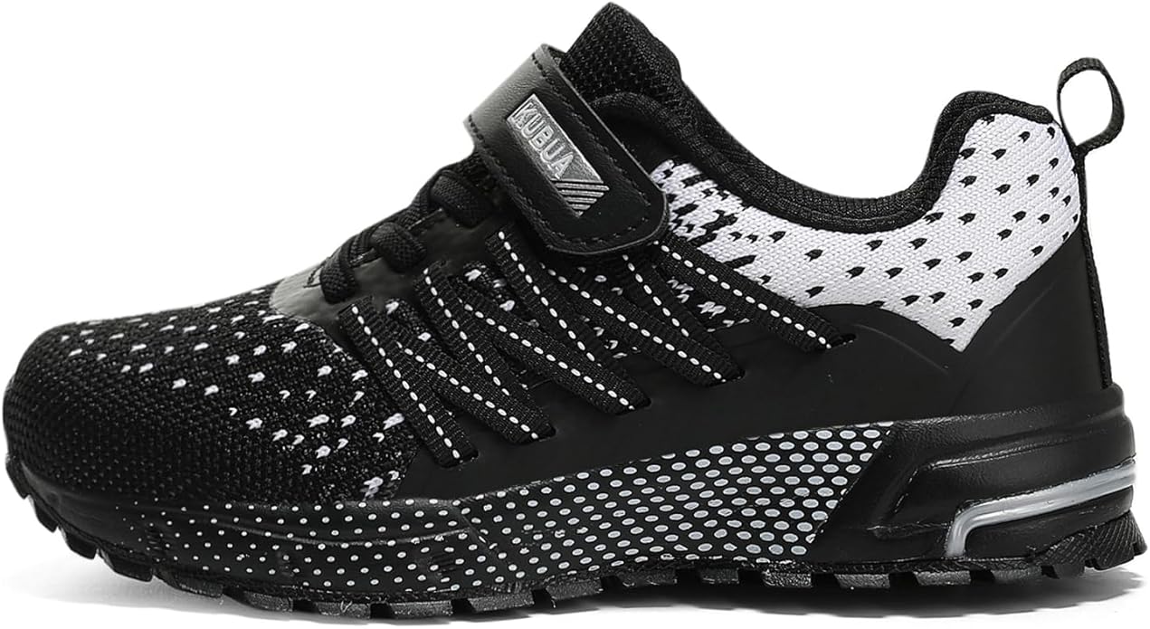 KUBUA Kids Sneakers for Boys Girls Running Tennis Shoes Lightweight Breathable Sport Athletic