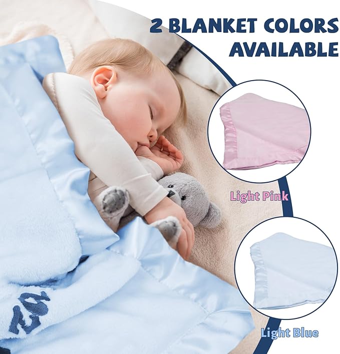 Personalized Baby Blanket for Boys, Custom Baby Blanket with Name Pattern, Customized Infant Blanket for New Born Baby Boy Gifts