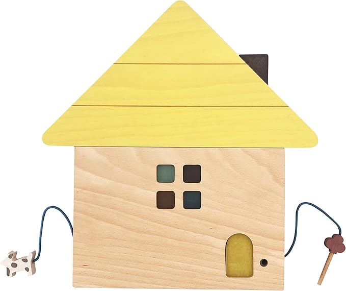 kiko+ gg Tsumiki House-Shaped Wooden Building Block Set