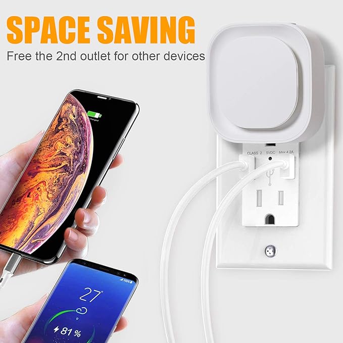 6 Pack Plug in Amber Night Light, Auto Dusk to Dawn, Soft Glow, Dimmable, Diffused Light, LED Lights for Bedroom, Kids, Bathroom, Sleep, Baby Nursery, Toddler, Hallway, Kitchen, Home Decor