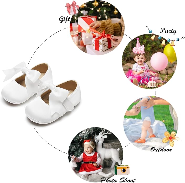 Soft Sole Baby Shoes - Infant Baby Walking Shoes Moccasins Rubber Sole Crib Shoes