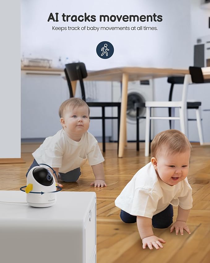 Baby Monitor with Camera and Audio WiFi/No WiFi: Baby Monitor WiFi Smartphone APP Control NightVision 4.3' Screen Smart Video Baby Monitor with Remote PTZ 2-Way Talk Motion & Cry Alert(Only 2.4G WiFi)