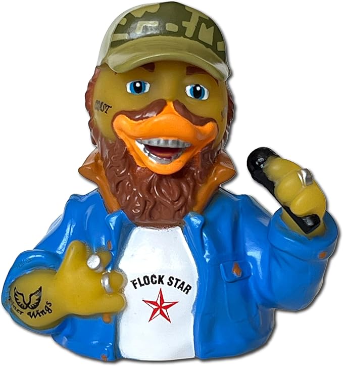 CelebriDucks - Coast Alone - Flock Star - Floating Rubber Ducks - Collectible Bath Toy Gift for Kids & Adults of All Ages