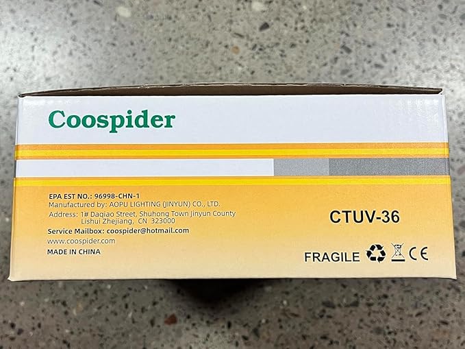 36Watts UV Sanitizer Lamp 2pack 72w with Remote Control Powerful UVC Light with E26 Base for Basement/Bedroom/Kitchen/Office/Storehouse/Car, 3-Gear Timer 110V Ozone Free