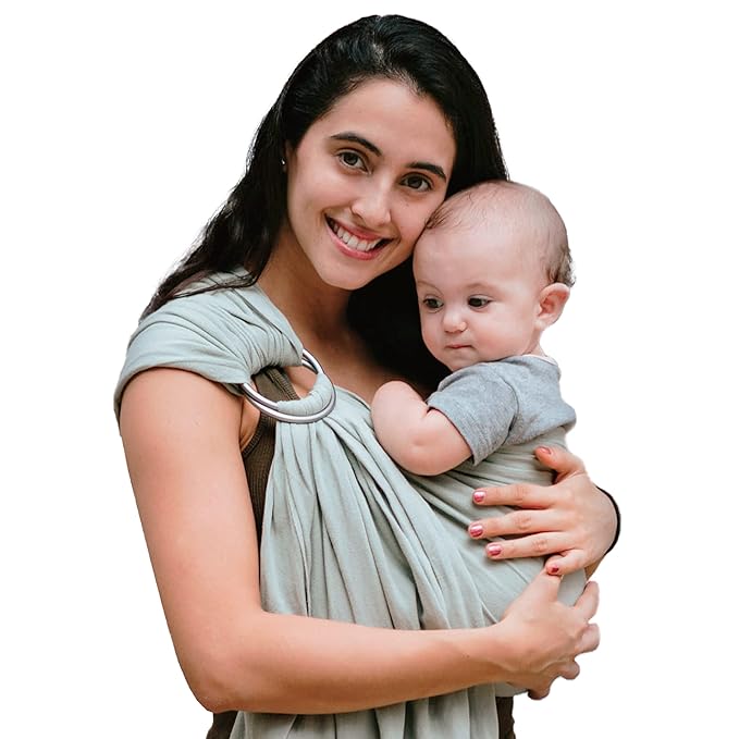 Nalakai Ring Sling Baby Carrier, Soft Linen Baby Sling, Baby Wrap, Comfort, Style, and Giving Back - Carry Your Little One with Love