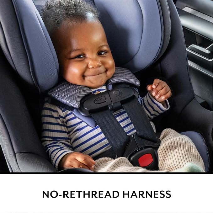 Evenflo REO by Revolve360 Rotating 2-in-1 Convertible Car Seat, 360 Degrees, Infant to Toddler, Forward and Rear Facing, Compact Design, One-time Install (Brookline)